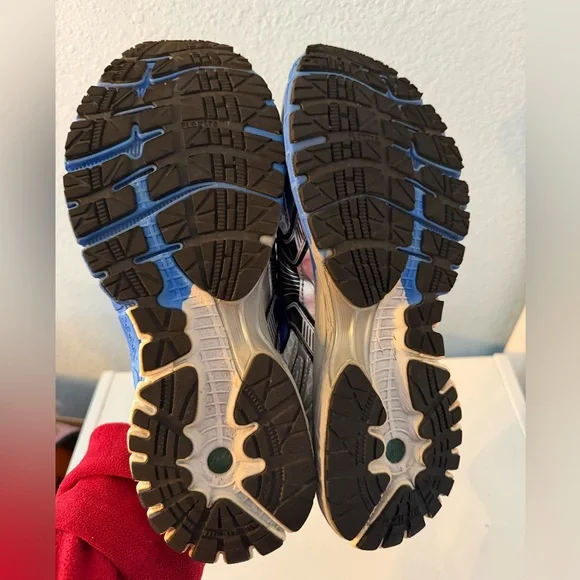BROOKS Adrenaline GTS 14 Men’s Running Shoes Size 10.5 Silver Blue Support - Picture 11 of 13